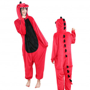 Кигуруми Динозаврик красный M (155-165 см)